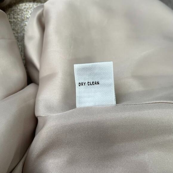 Talbots Size 12 Beige Linen Tweed Jacket Blazer Minimalist Office Old Money - Picture 8 of 13